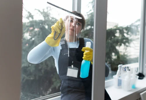 Nettoyage de vitres intérieures et extérieures à Forges de Lanouée